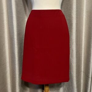Limited Crimson Pencil Skirt